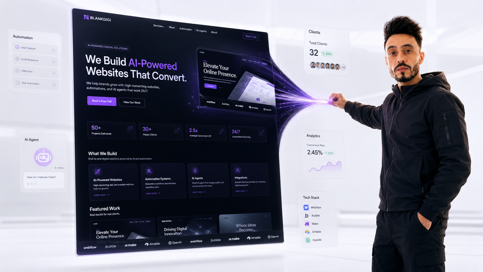 Custom workflow and digital system showcase